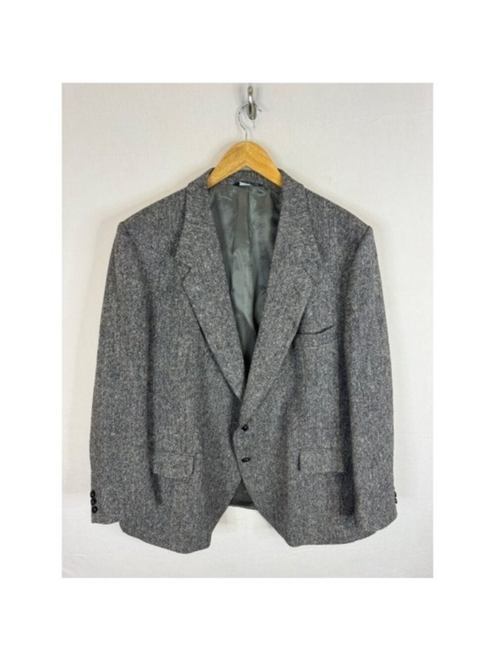 Magee Donegal Irish Tweed Blazer Mens 52 Regular Grey Wool Sport Coat